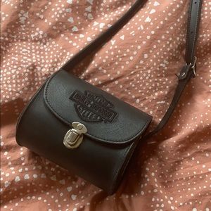 Leather Harley Davidson crossbody mini purse
